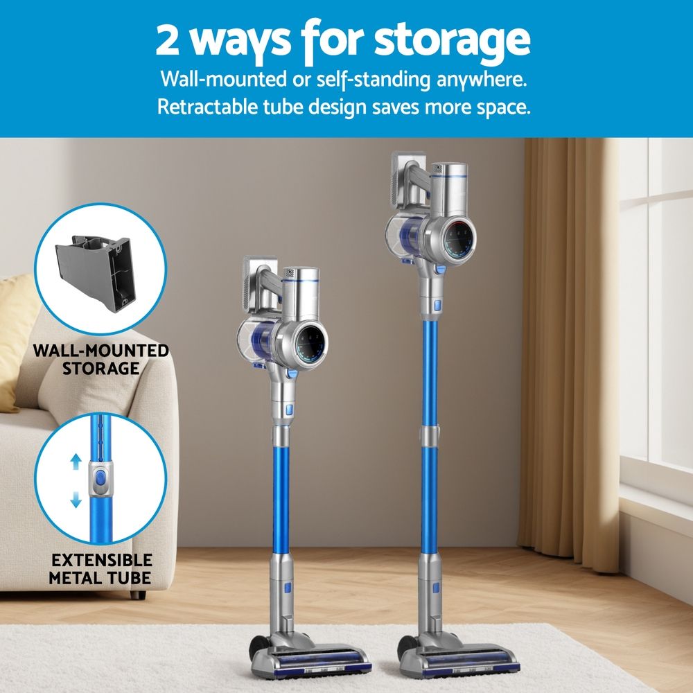 Devanti 300W Cordless Stick Vacuum Cleaner Black view 5