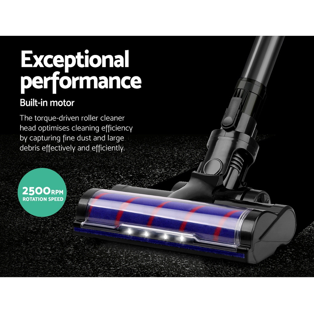 Devanti Stick Vacuum Cleaner Motorised Roller Brush Head view 4