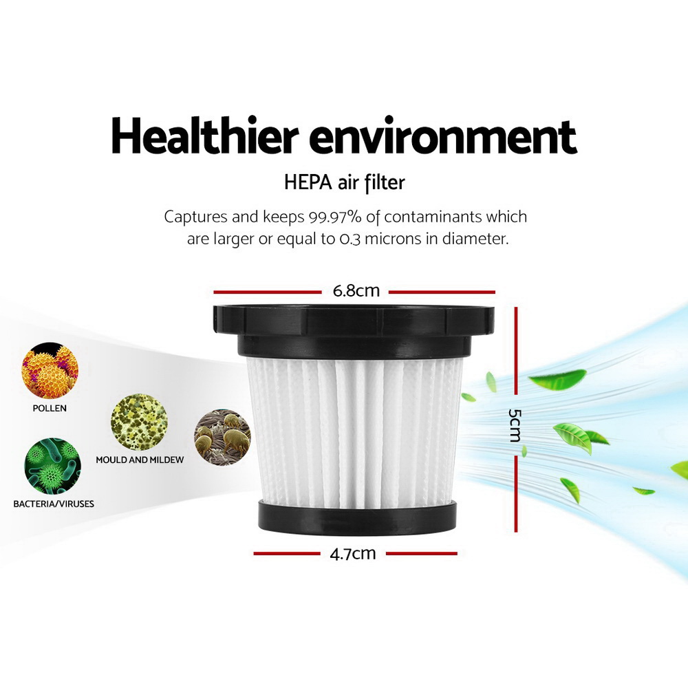 Devanti Stick Vacuum Cleaner HEPA Replacement Filter 3pc view 4