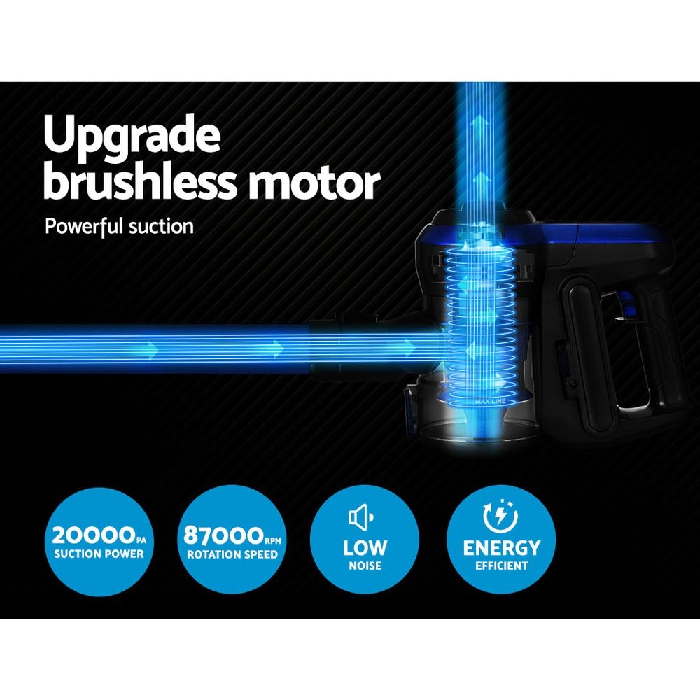 Devanti Brushless Cordless Stick Vacuum Cleaner 250W view 2