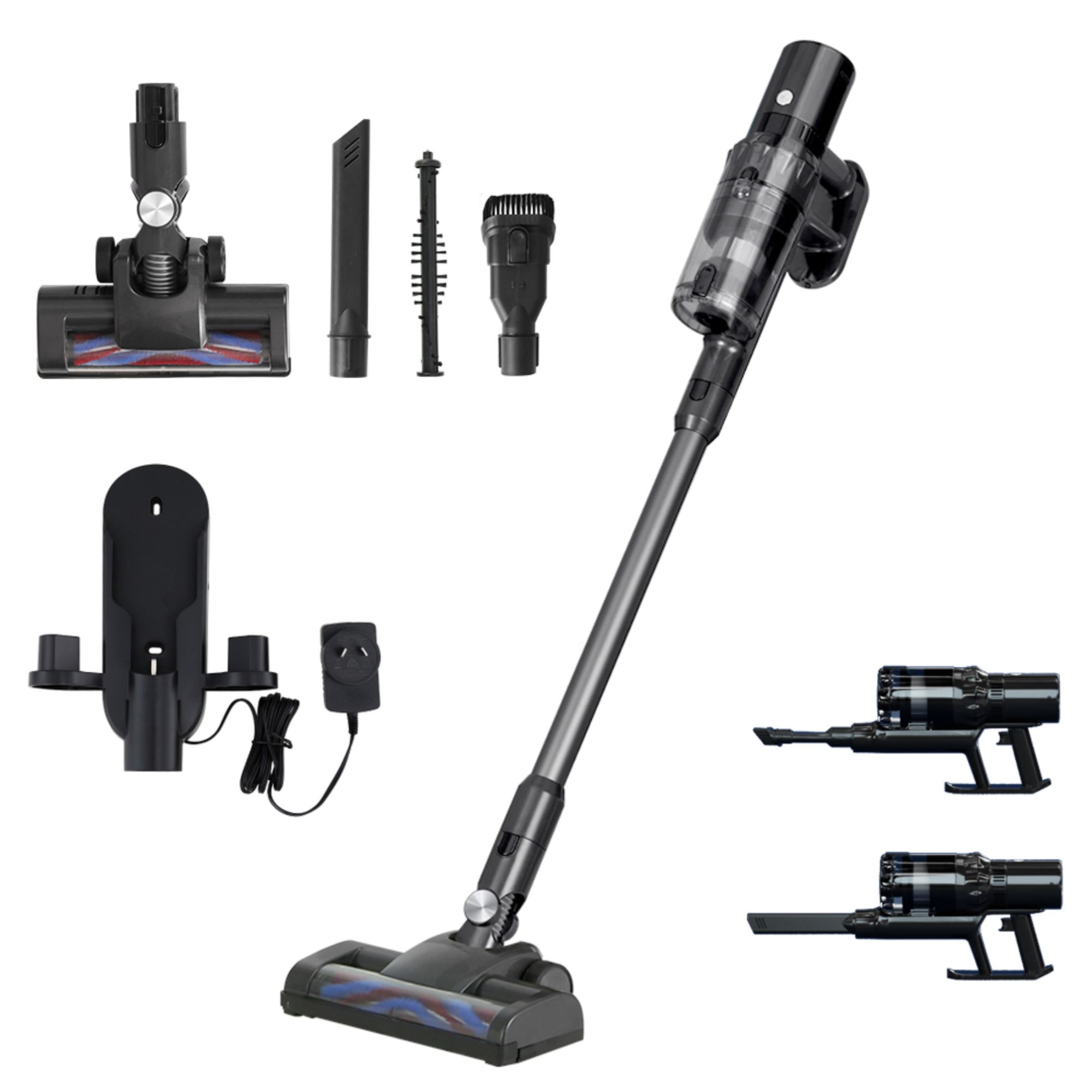 Devanti Brushless Cordless Stick Vacuum Cleaner 350W Grey