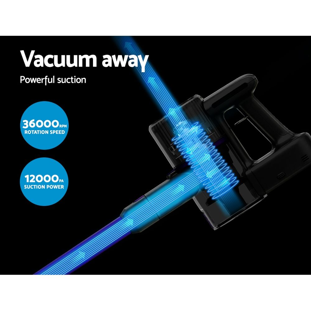 Devanti Bagless Cordless Stick Vacuum Cleaner 120W Purple view 2
