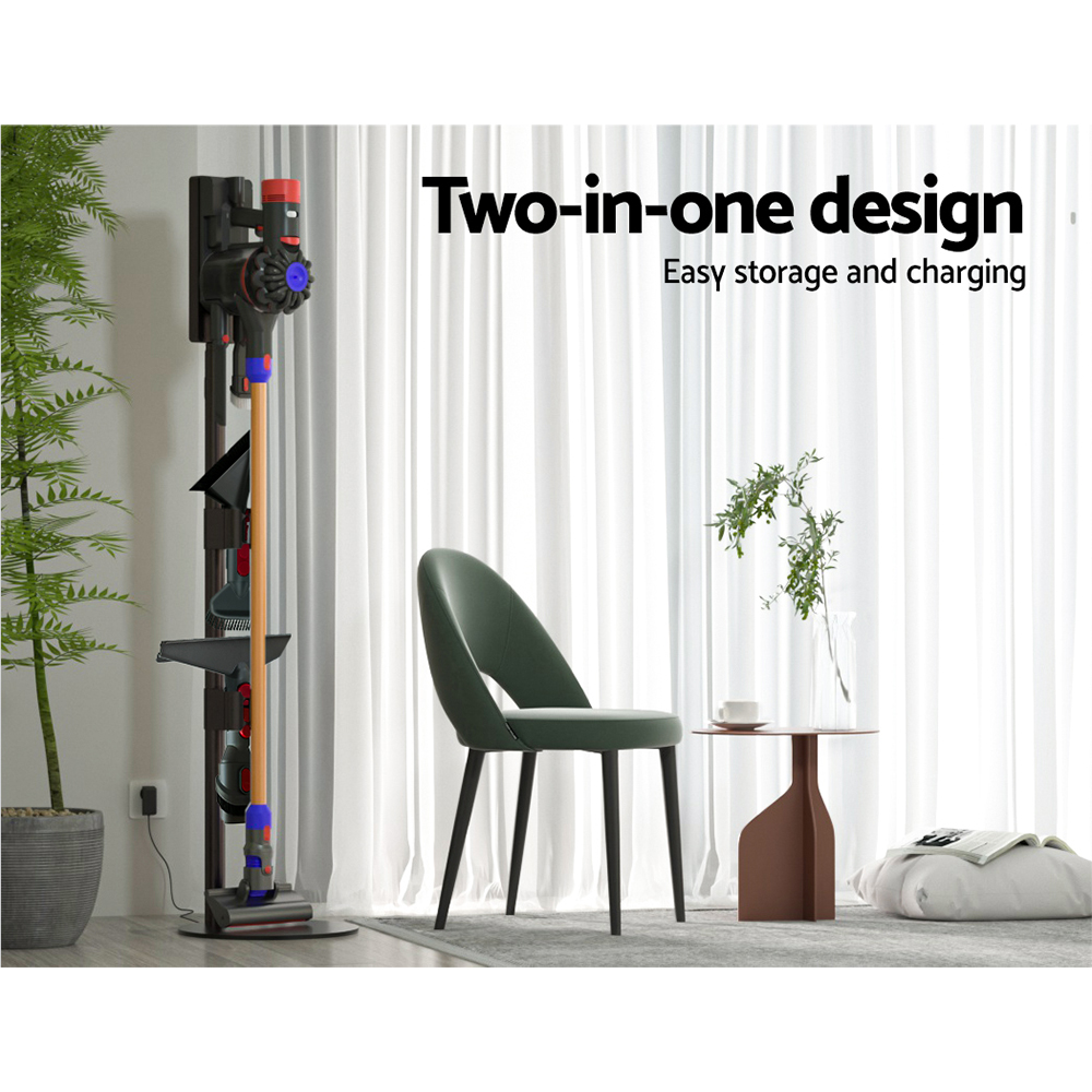 Artiss Freestanding Vacuum Cleaner Stand for Dyson V6-V11 Grey view 5