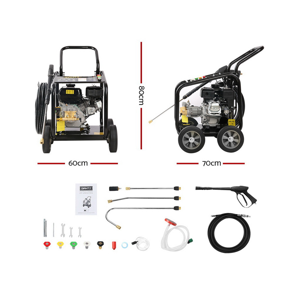 Giantz Petrol High Pressure Cleaner Washer, 20m Hose view 3