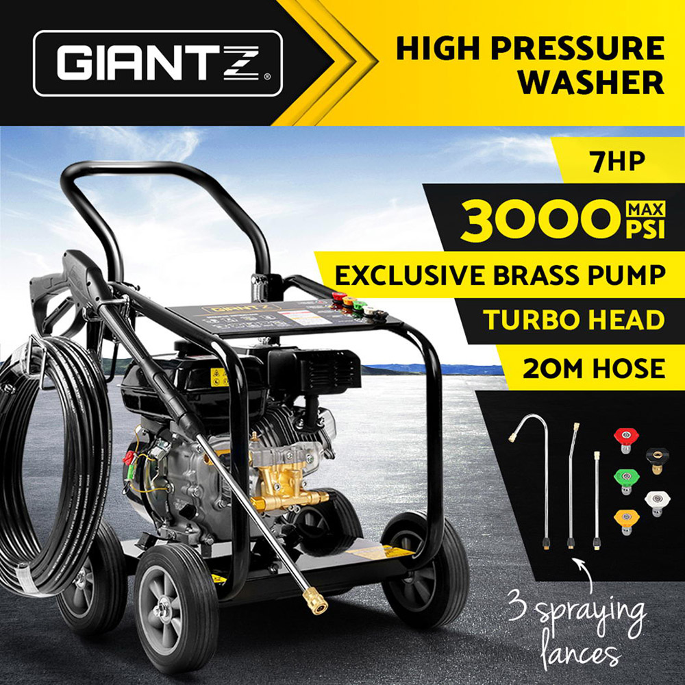 Giantz Petrol High Pressure Cleaner Washer, 20m Hose view 5