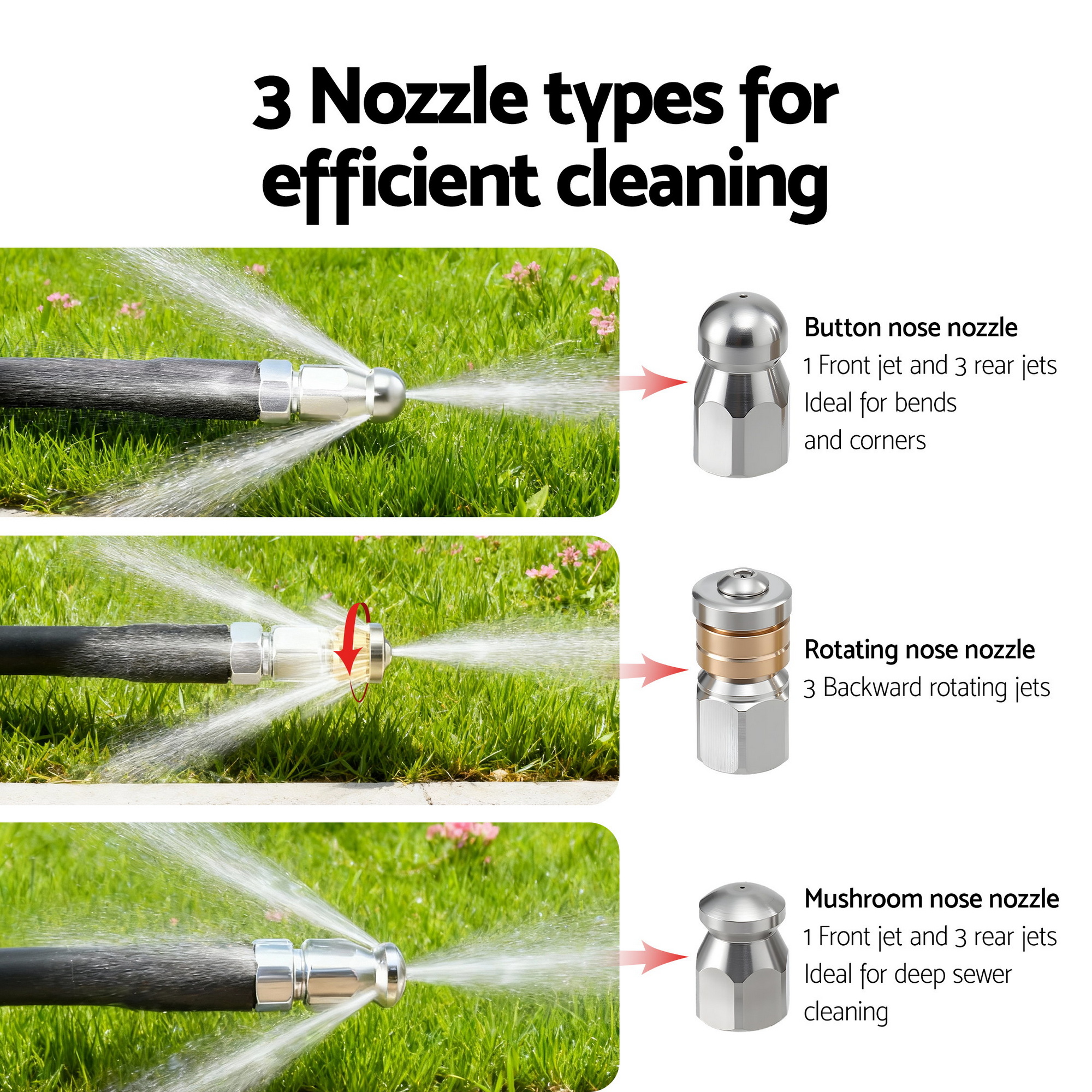 Giantz Pressure Washer Hose 30m 5800PSI Quick Connect view 5
