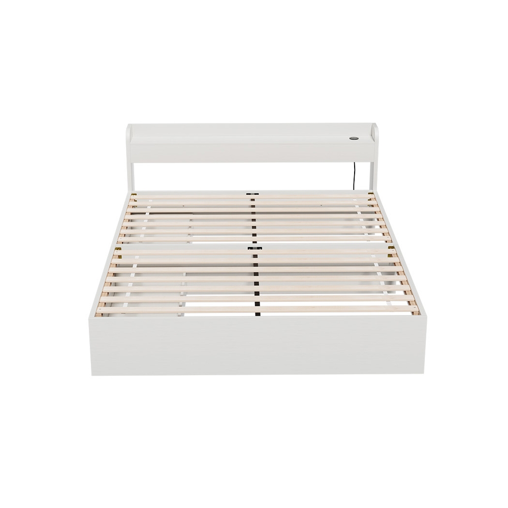Artiss Aura Storage Bed Frame with Charging Ports view 3