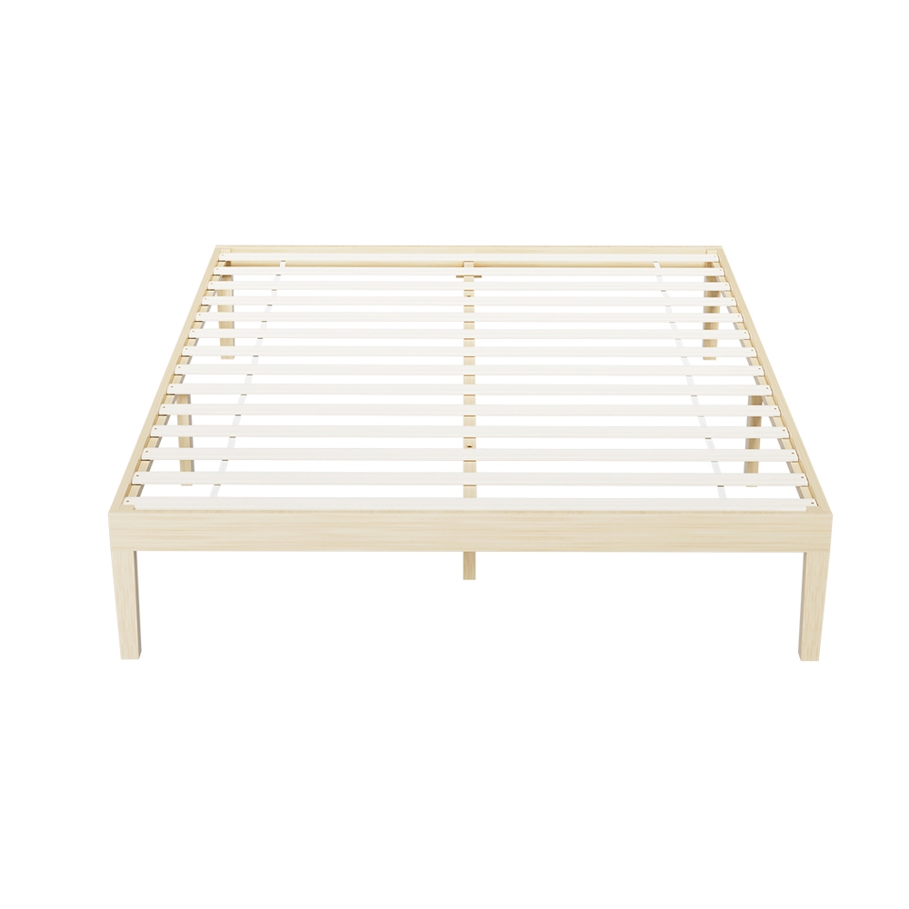 Artiss BRUNO Pine Bed Frame, Timber Platform Base view 3