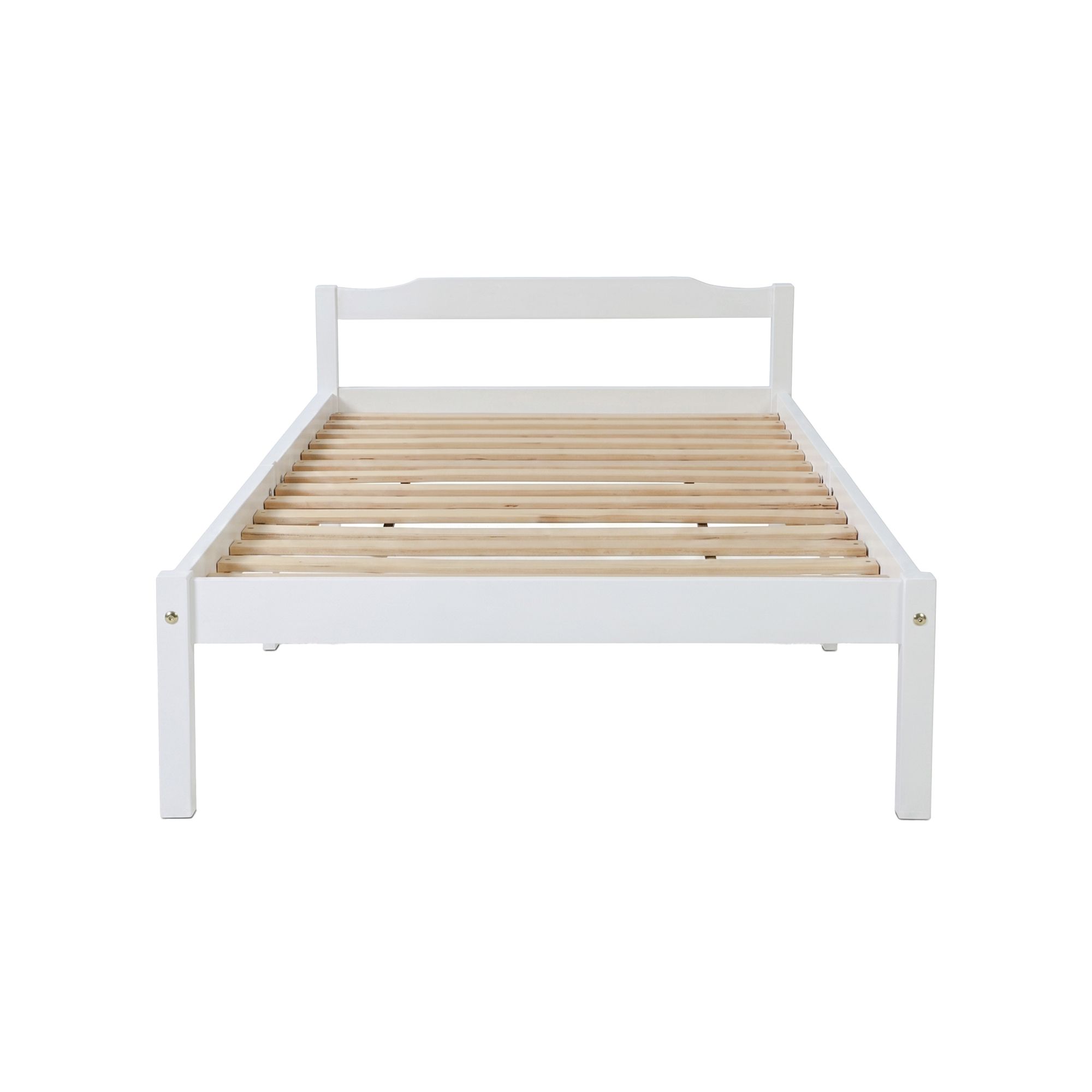 Artiss LEXI Wooden Bed Frame, White view 3