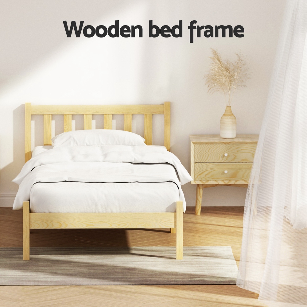 Artiss SOFIE Wooden Bed Frame, Multiple Sizes view 5
