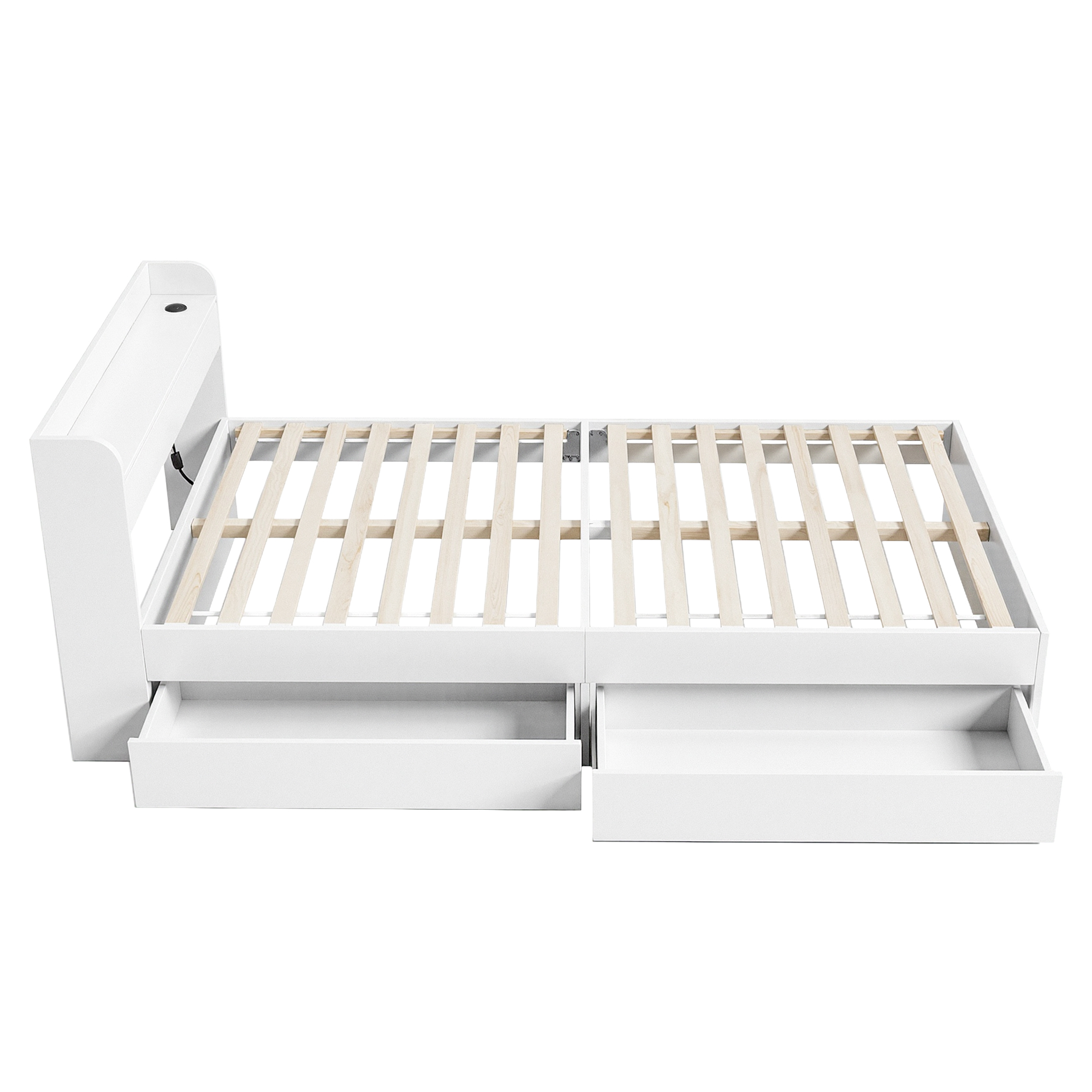 Artiss Aura Bed Frame, Charging Ports, Multiple Colours view 4