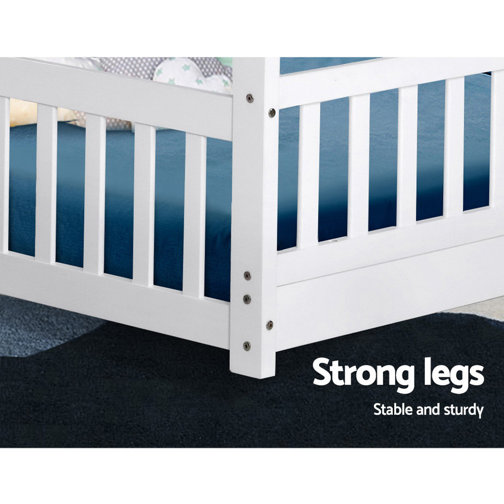 Artiss ROCK Wooden Kids House Bed Frame, 3 Colours view 5