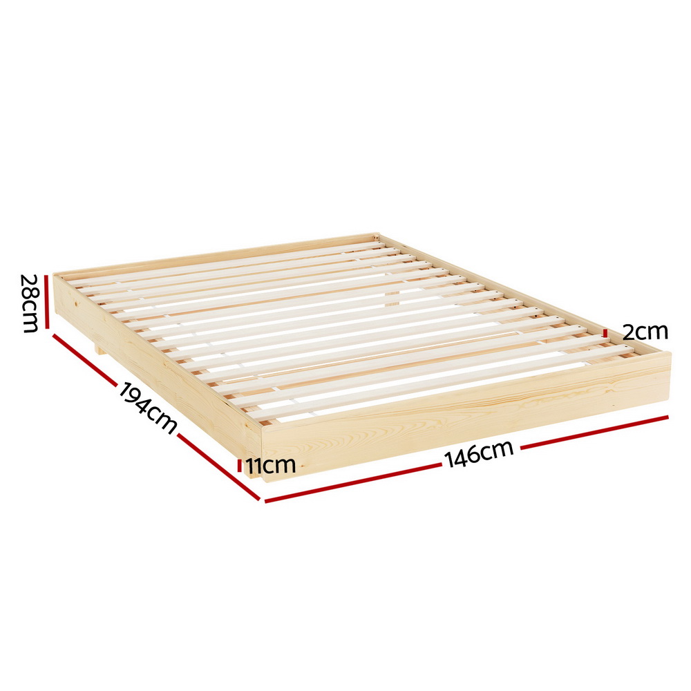 Artiss Odin Floating Wooden Bed Frame view 2