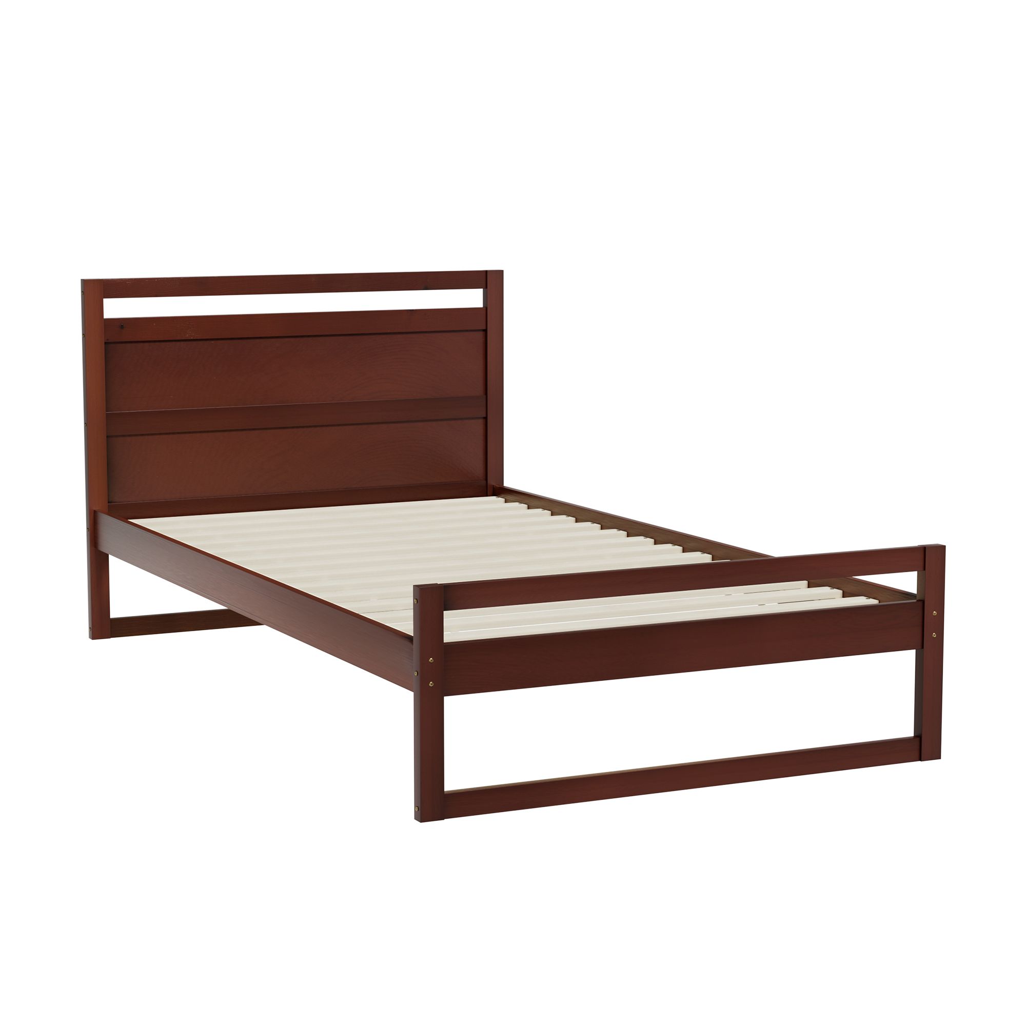 Artiss Witton Wooden Bed Frame, King Single, Walnut
