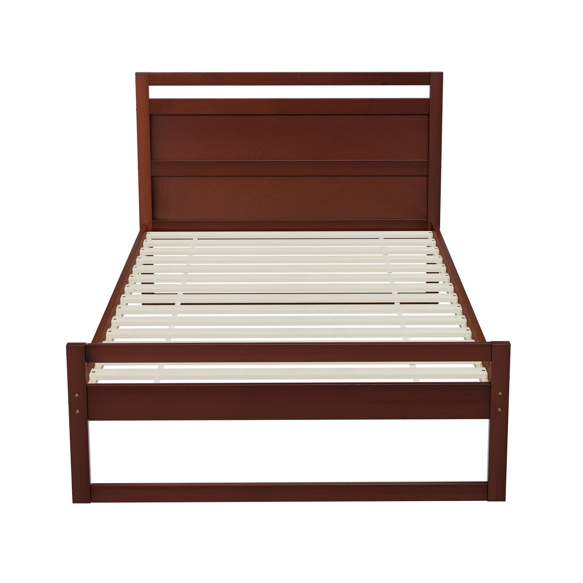 Artiss Witton Wooden Bed Frame, King Single, Walnut view 3