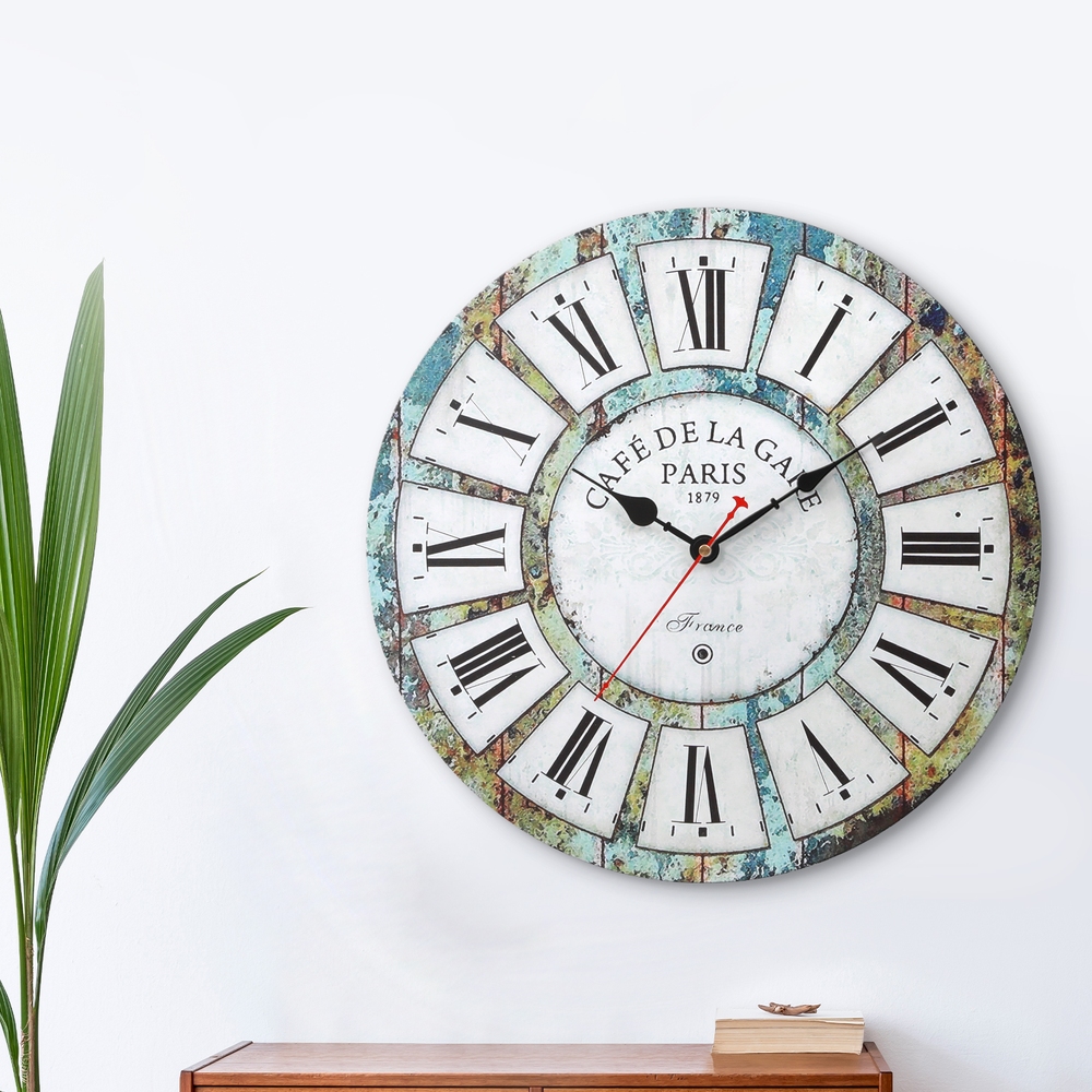 Artiss 40cm Rustic Wall Clock view 5