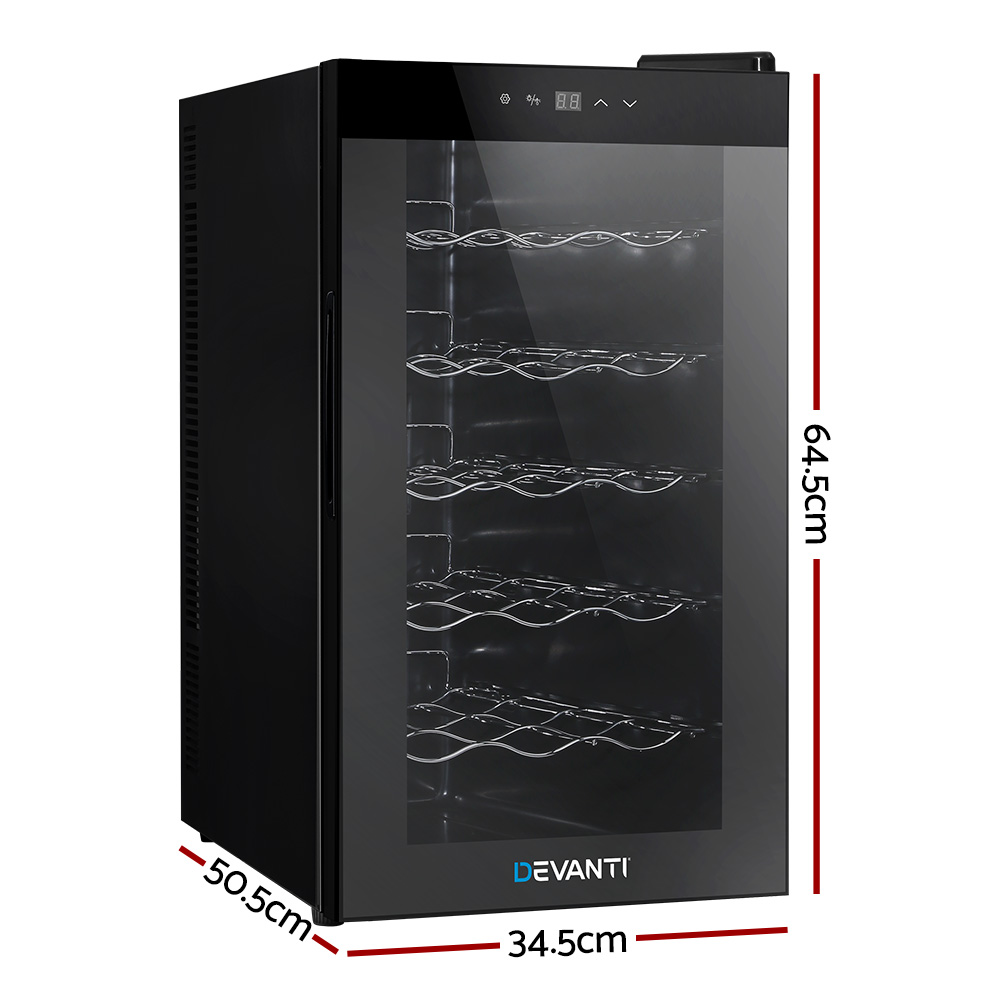 Devanti Wine Fridge Cooler Touch Control view 2