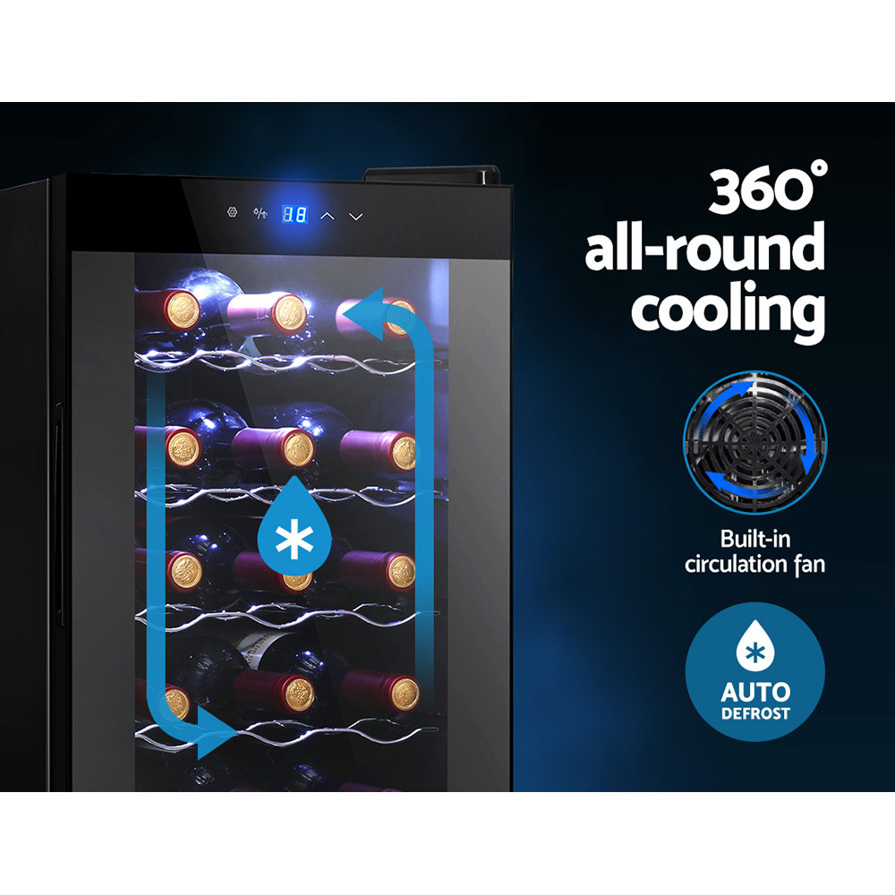 Devanti Wine Fridge Cooler Touch Control view 4