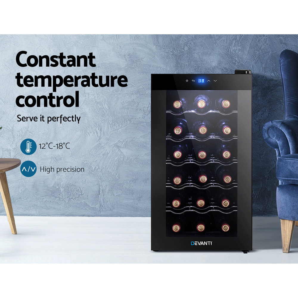 Devanti Wine Fridge Cooler Touch Control view 5