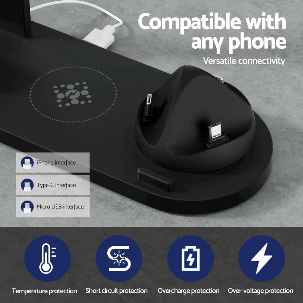 Devanti 4-in-1 Wireless Charger Station 15W view 5