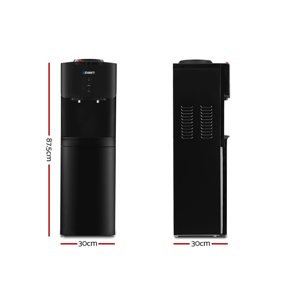 Devanti Water Cooler Dispenser Stand Black view 2