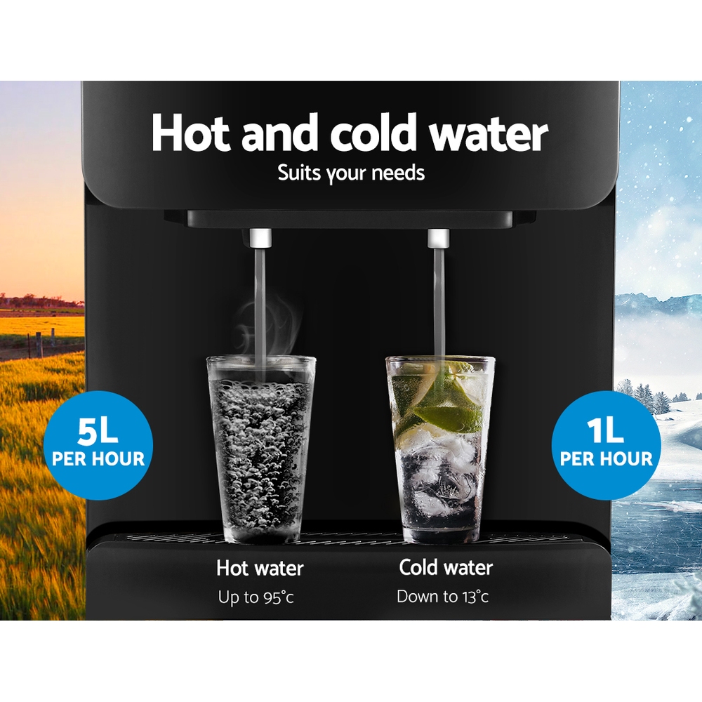 Devanti Water Cooler Dispenser Stand Black view 5