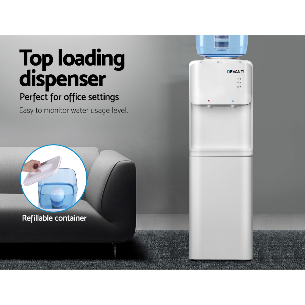 Devanti Water Cooler Dispenser Stand 22L White view 5