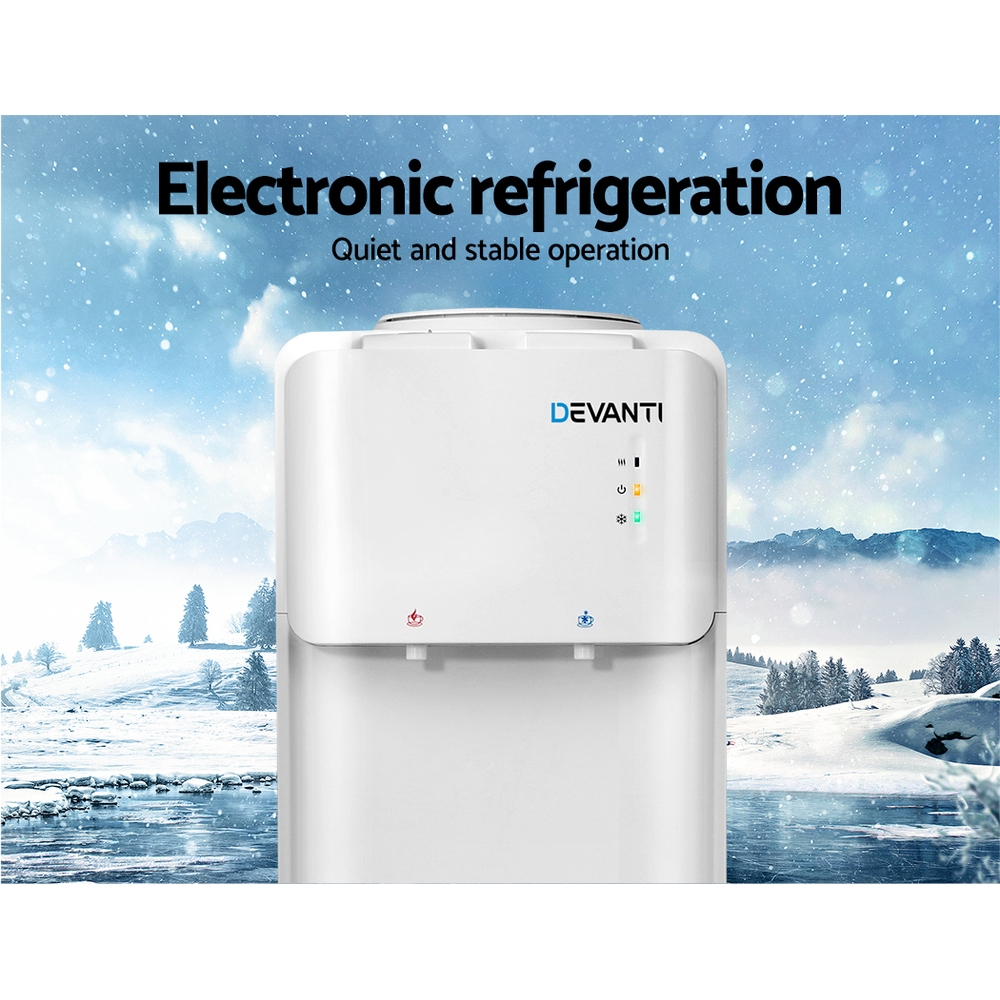Devanti Water Cooler Dispenser Stand White view 5