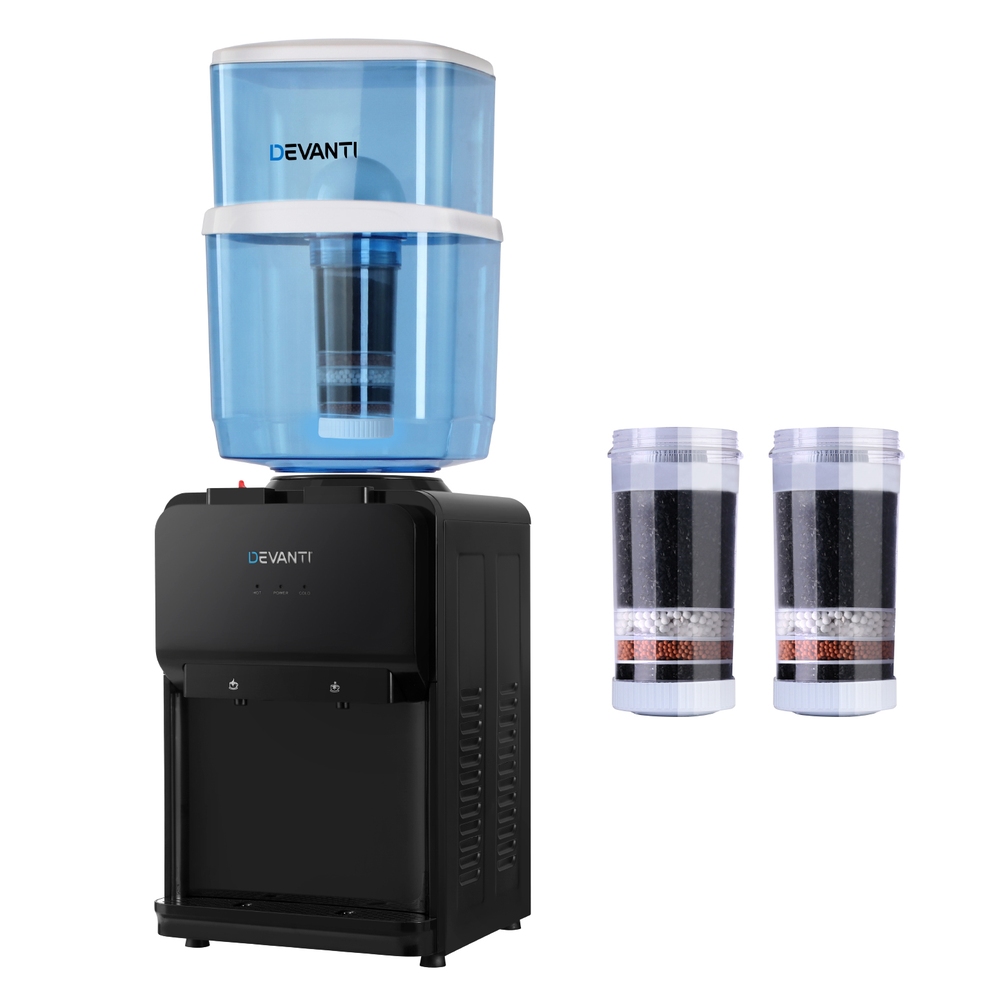 Devanti Bench Top Water Cooler Dispenser 22L Hot Cold