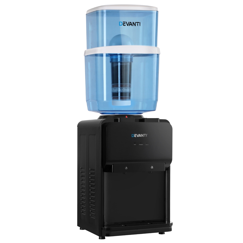 Devanti Bench Top Water Cooler Dispenser 22L Hot Cold view 3
