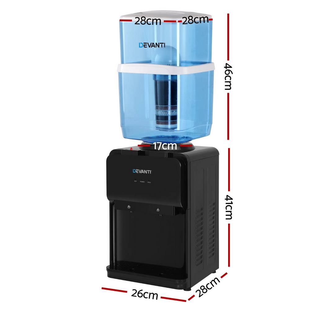 Devanti Compact Bench Top Water Cooler Dispenser 22L view 2