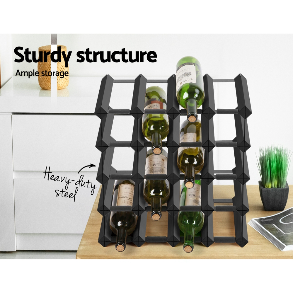 Artiss Pine Wine Rack in Multiple Capacities view 4