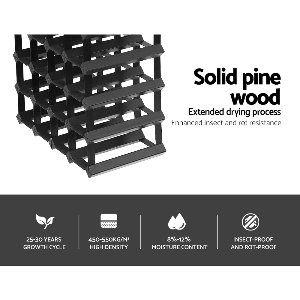 Artiss Pine Wine Rack in Multiple Capacities view 5