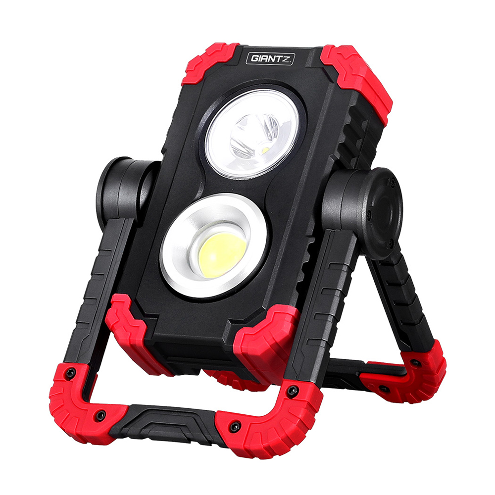 Giantz Rechargeable LED Work Light Torch USB, Red