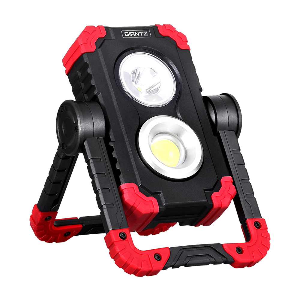 Giantz Rechargeable LED Work Light Torch USB, Red view 3