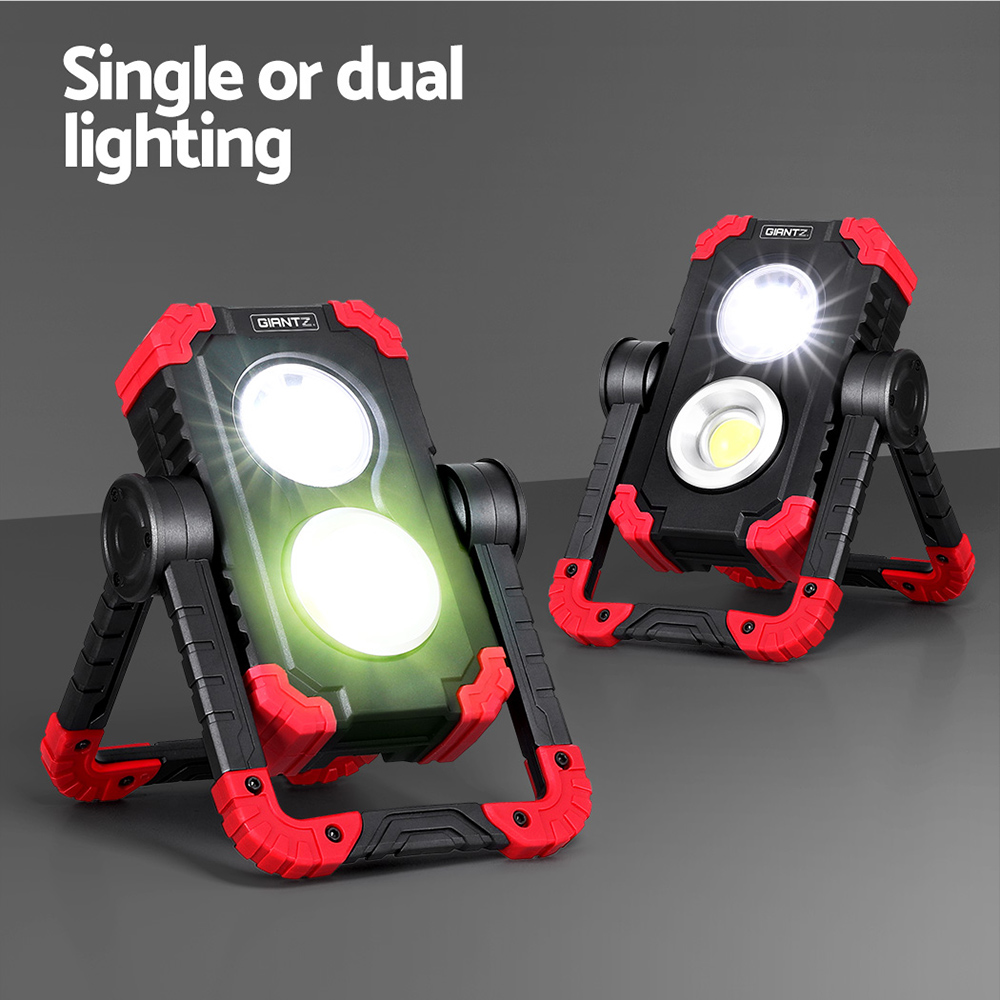 Giantz Rechargeable LED Work Light Torch USB, Red view 4
