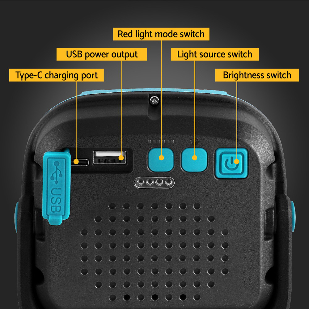 Giantz Rechargeable LED Work Light Magnetic USB view 4