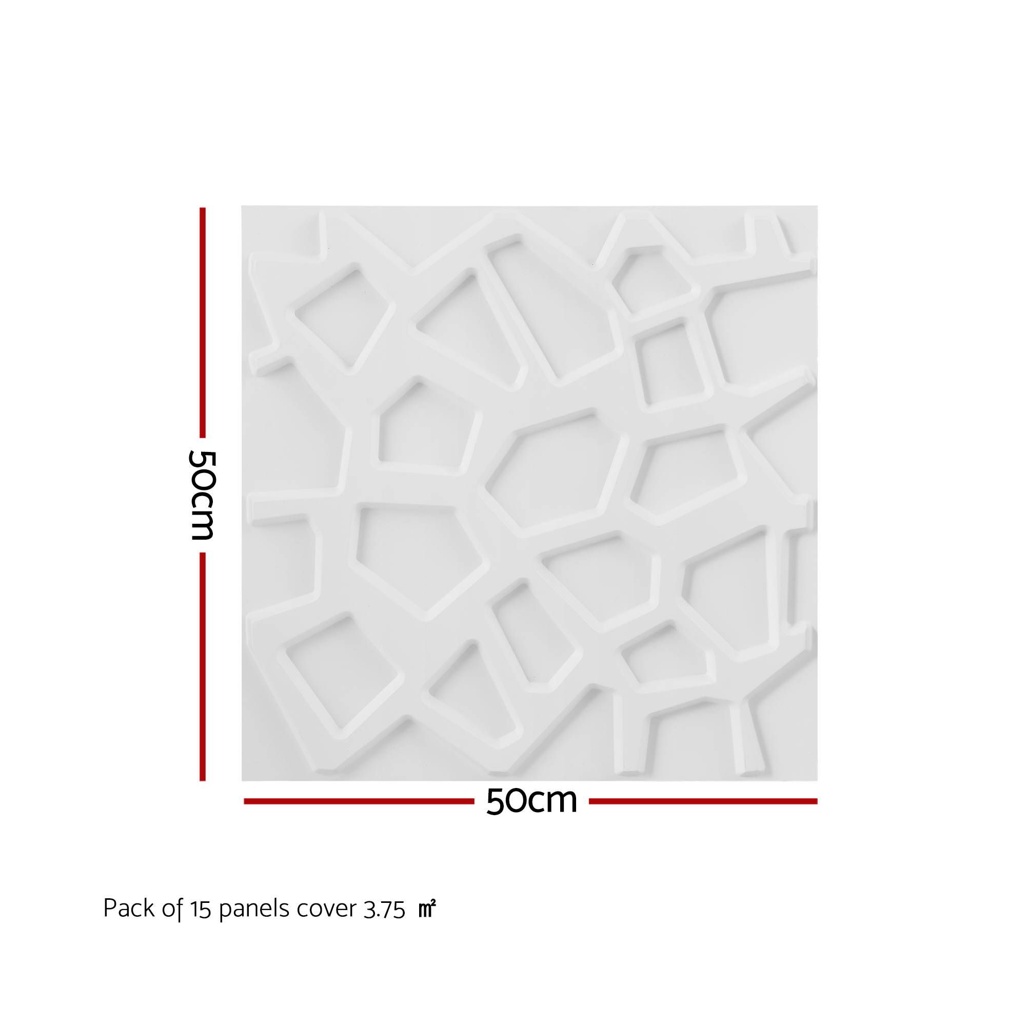 Artiss 3D PVC Wall Panels Set of 15 in 2 Styles view 2