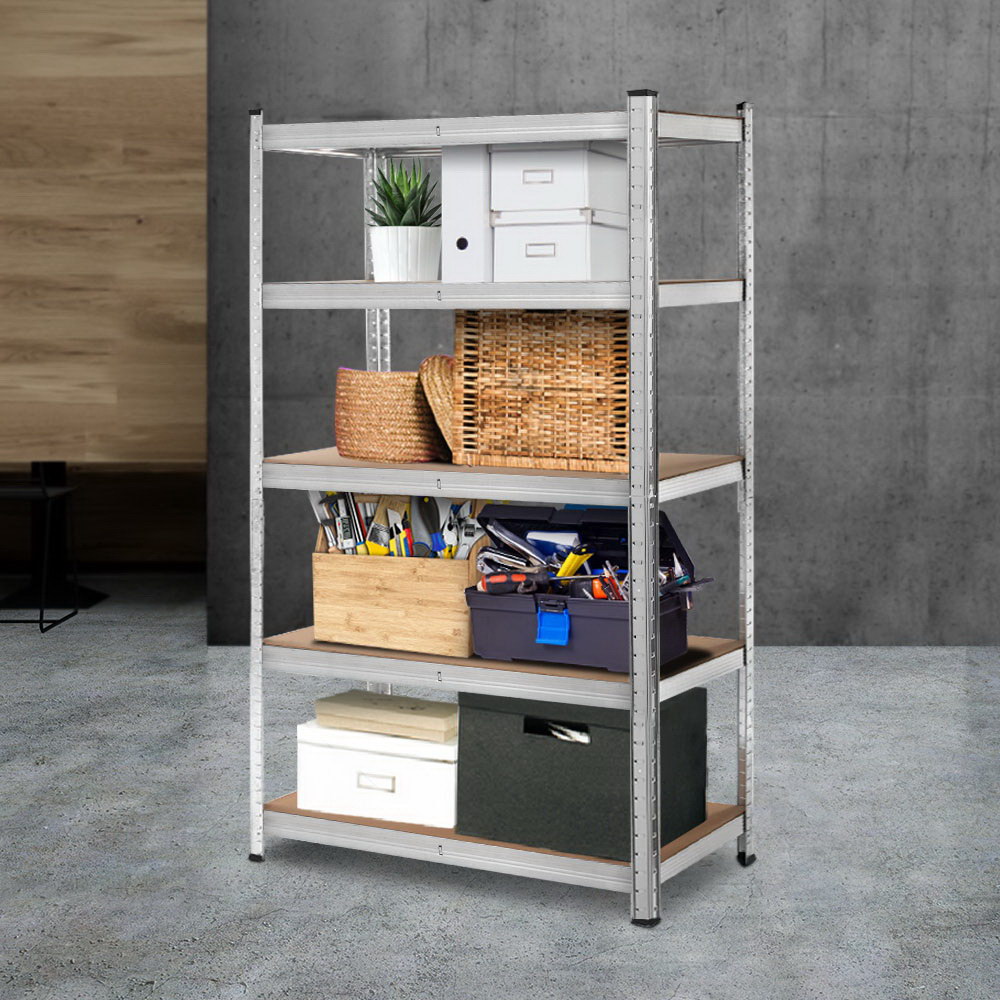 Giantz 1.8m Warehouse Racking Shelf Unit, Silver