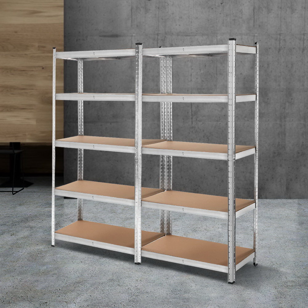 Giantz 2x1.8m Garage Shelving Warehouse Rack, Silver
