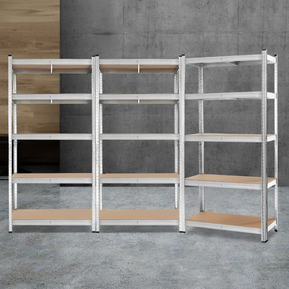 Giantz 3x1.8m Warehouse Shelving Rack, Silver
