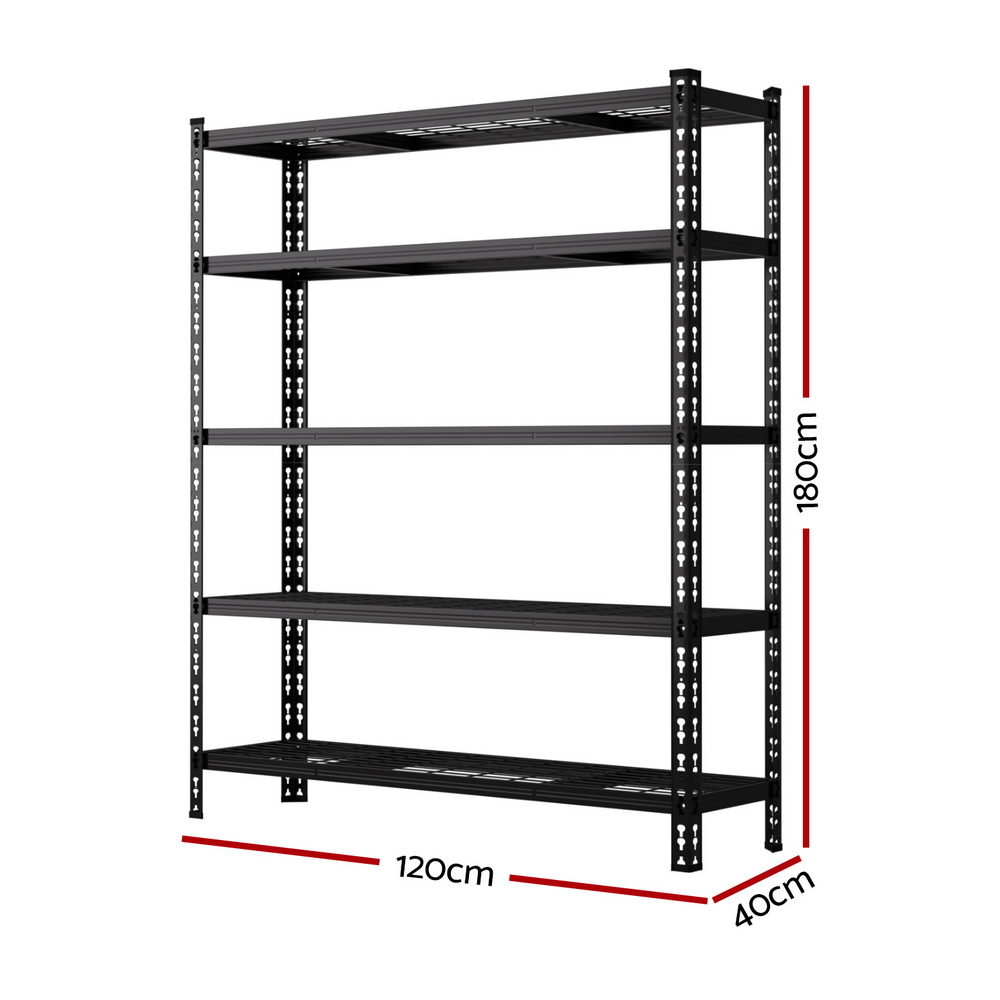 Giantz 5 Tier Garage Shelving Rack 1.2x1.8m, 5 Pack view 2