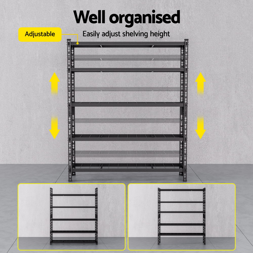 Giantz 5 Tier Garage Shelving Rack 1.2x1.8m, 5 Pack view 5