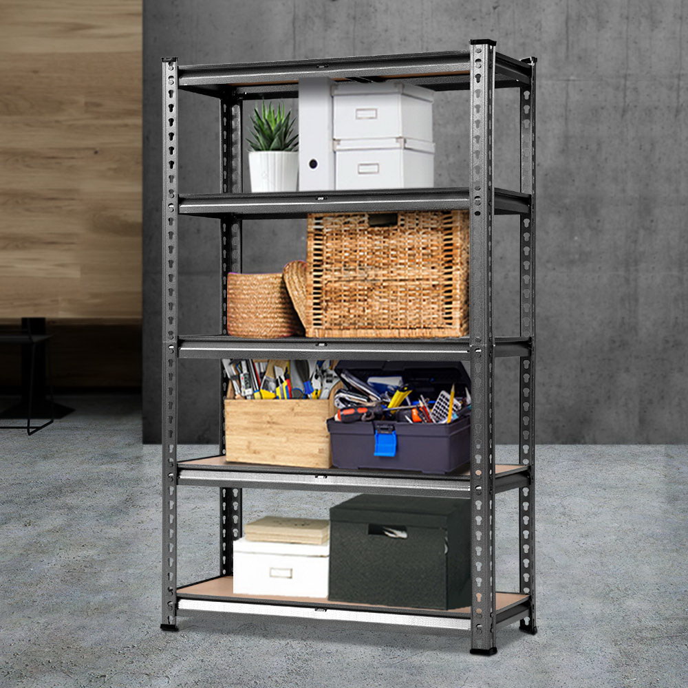 Giantz 1.5m Garage Shelving Rack 150kg Shelf, Charcoal