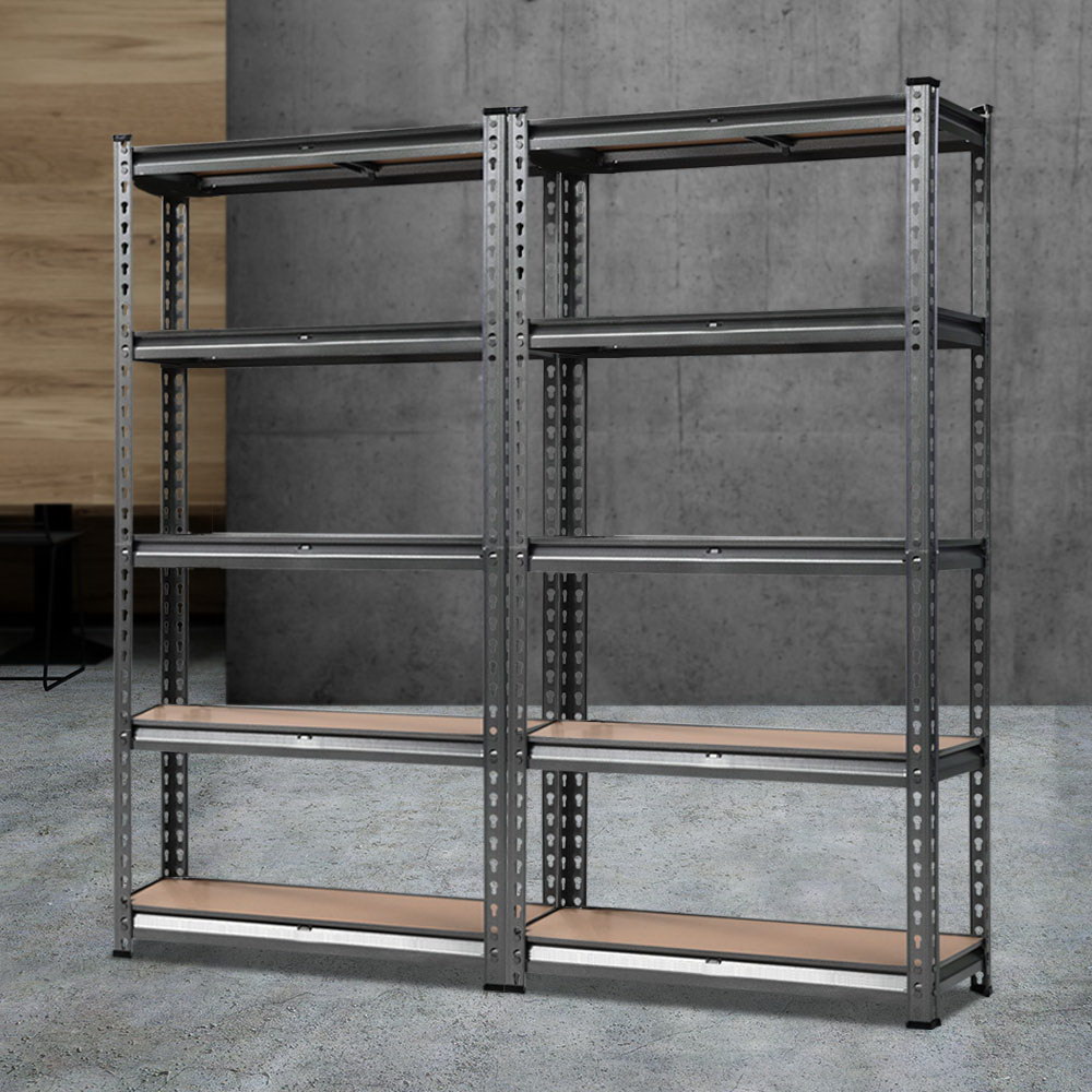 Giantz 2x1.5m Steel Warehouse Racking Shelf Set