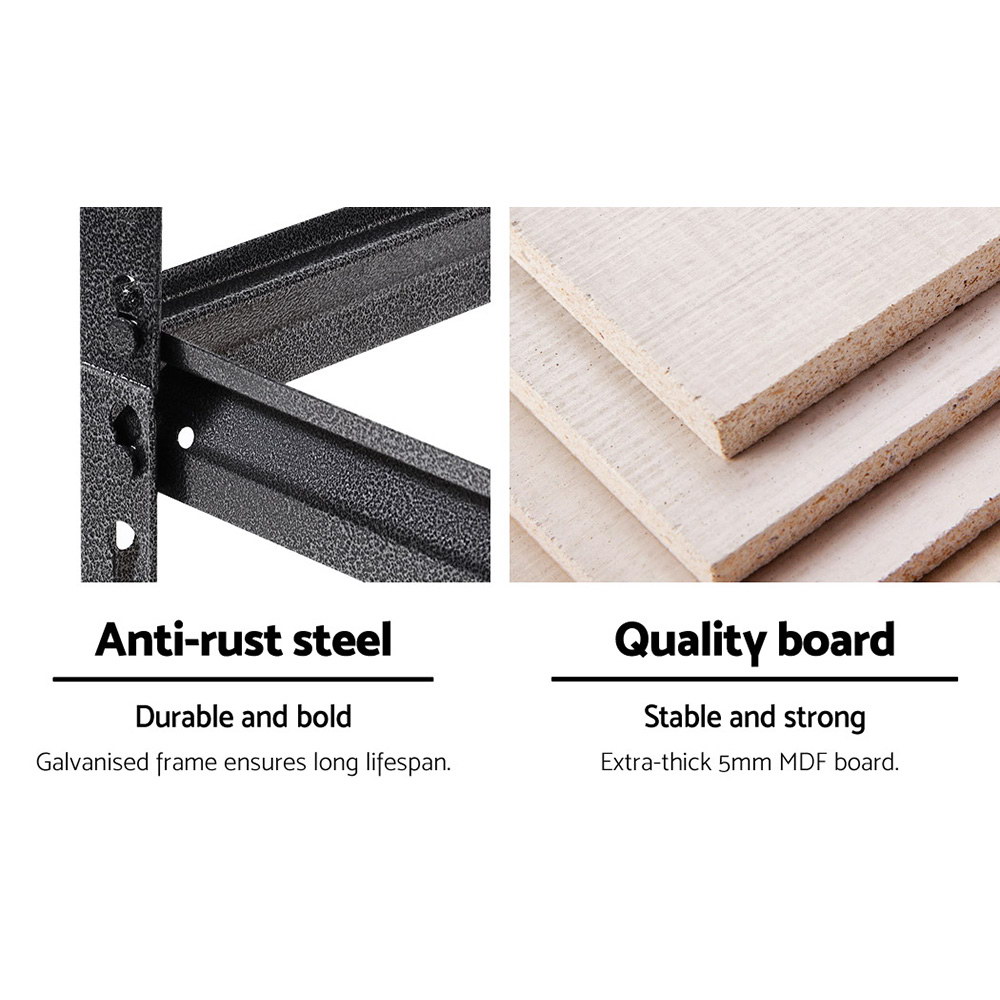 Giantz 2x1.5m Steel Warehouse Racking Shelf Set view 4