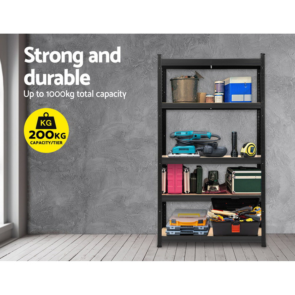Giantz Steel Warehouse Racking Shelving 1.8m, Black view 3