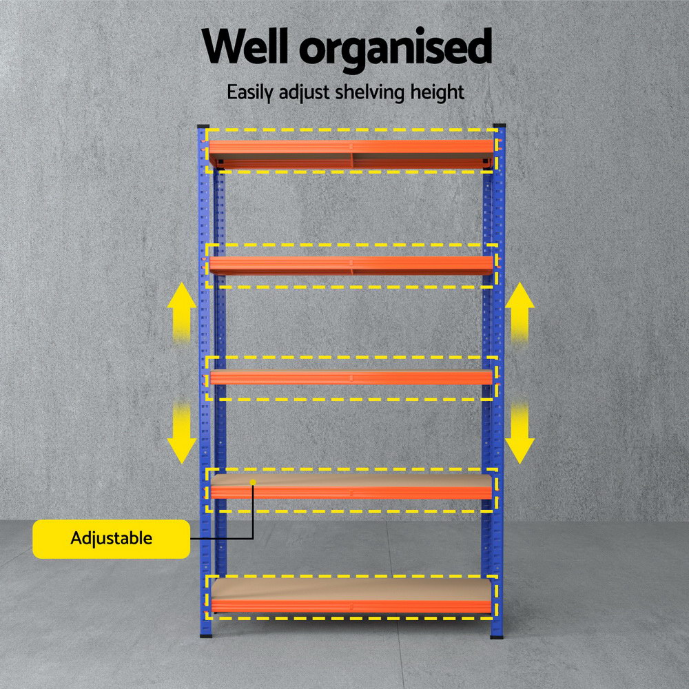 Giantz 5 Tier Garage Shelving Rack 1.8m, 3 Pack view 5