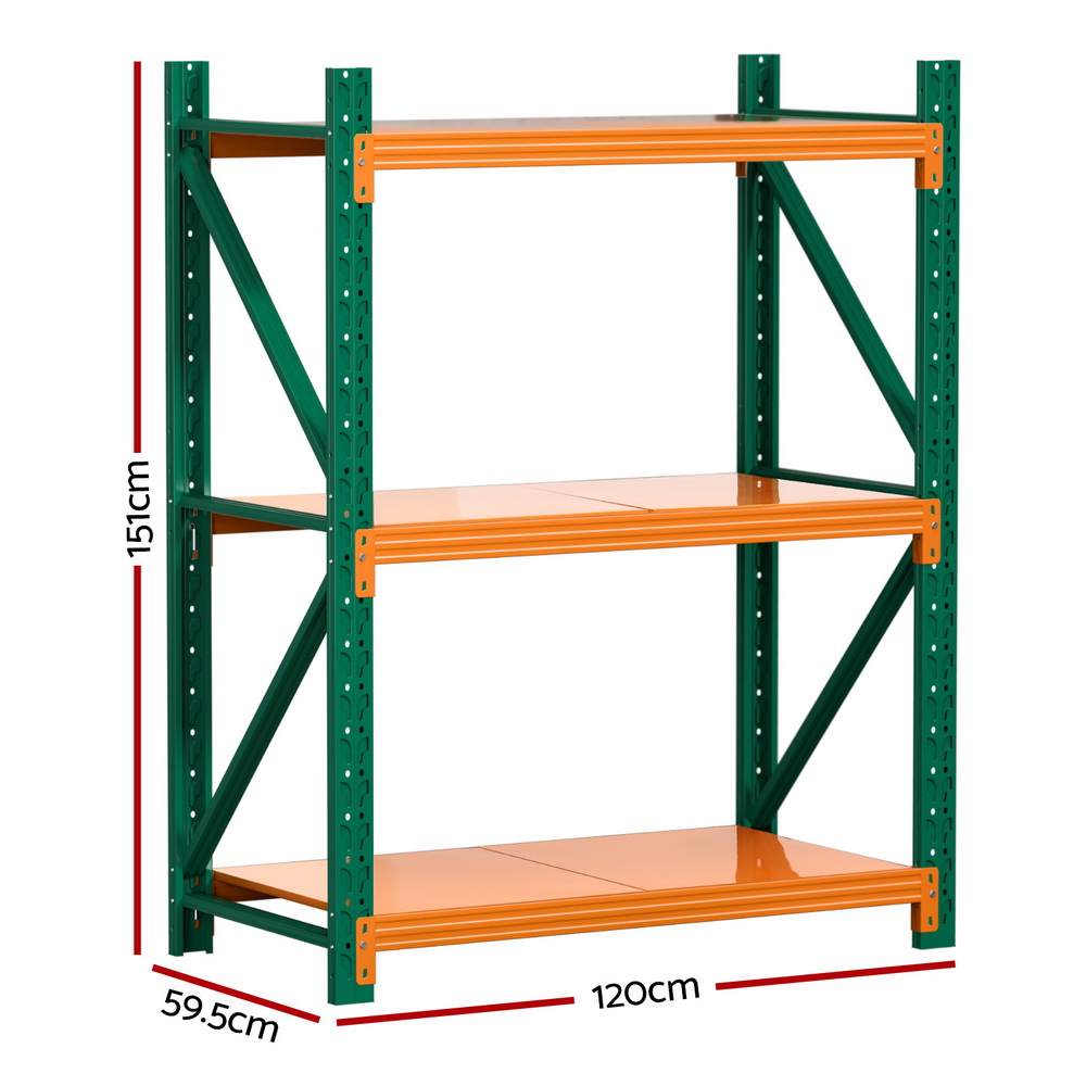 Giantz 5 Tier Warehouse Rack 1.2x1.5m Adjustable Shelves view 2