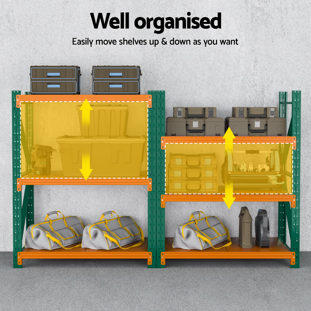 Giantz 5 Tier Warehouse Rack 1.2x1.5m Adjustable Shelves view 5